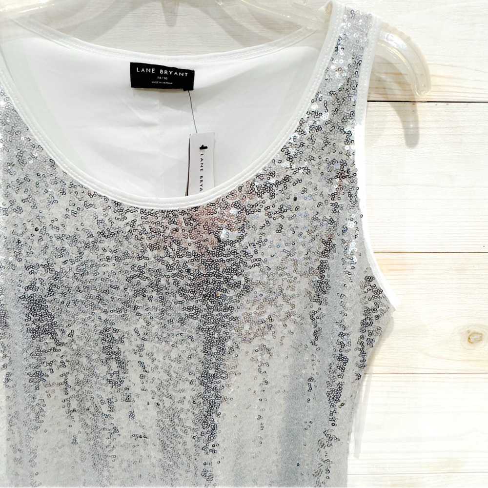 Lane Bryant sequin sleeveless swing/ maxi dress ❤️ - Picture 4 of 6